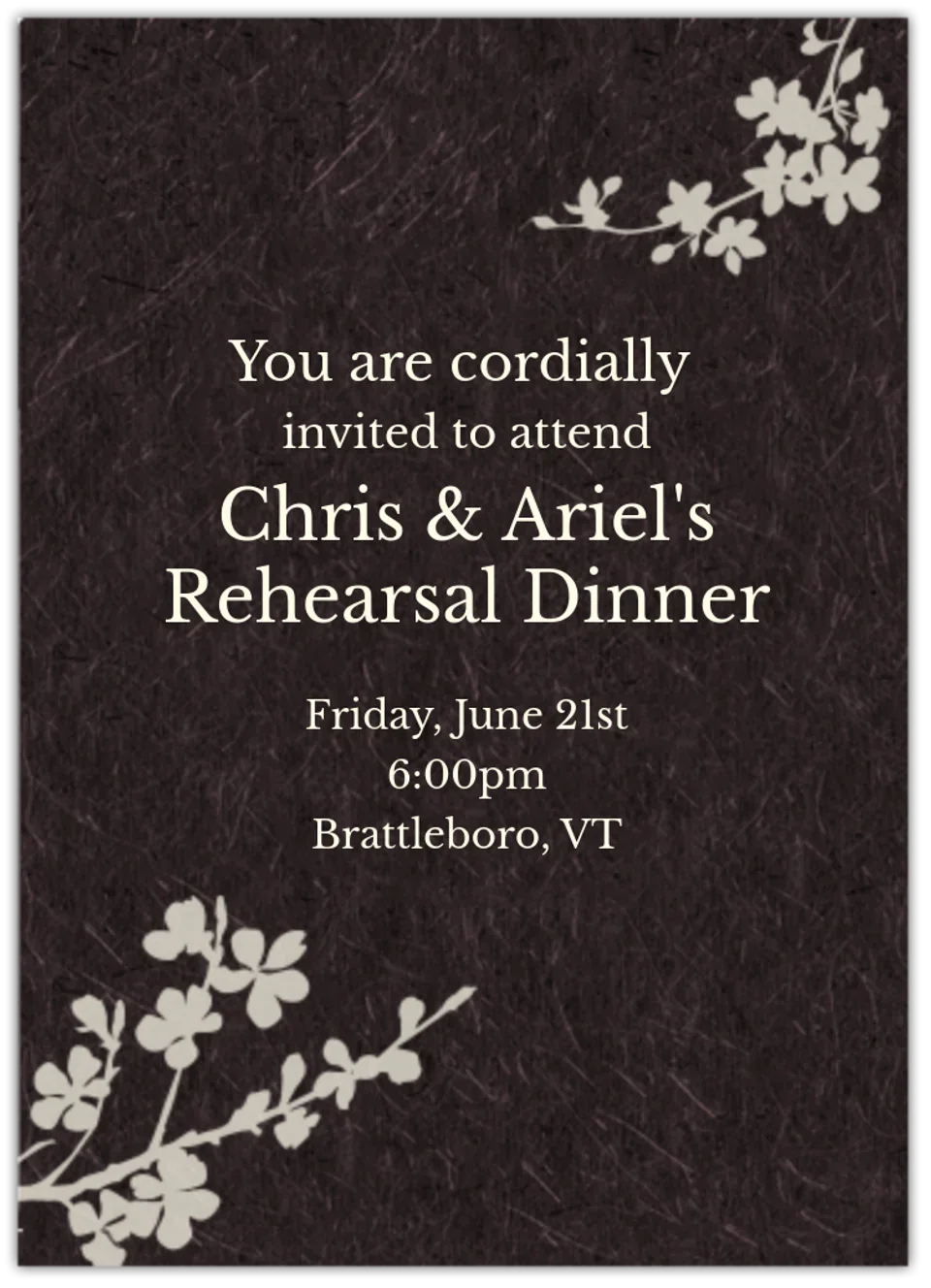 Simple Floral card image