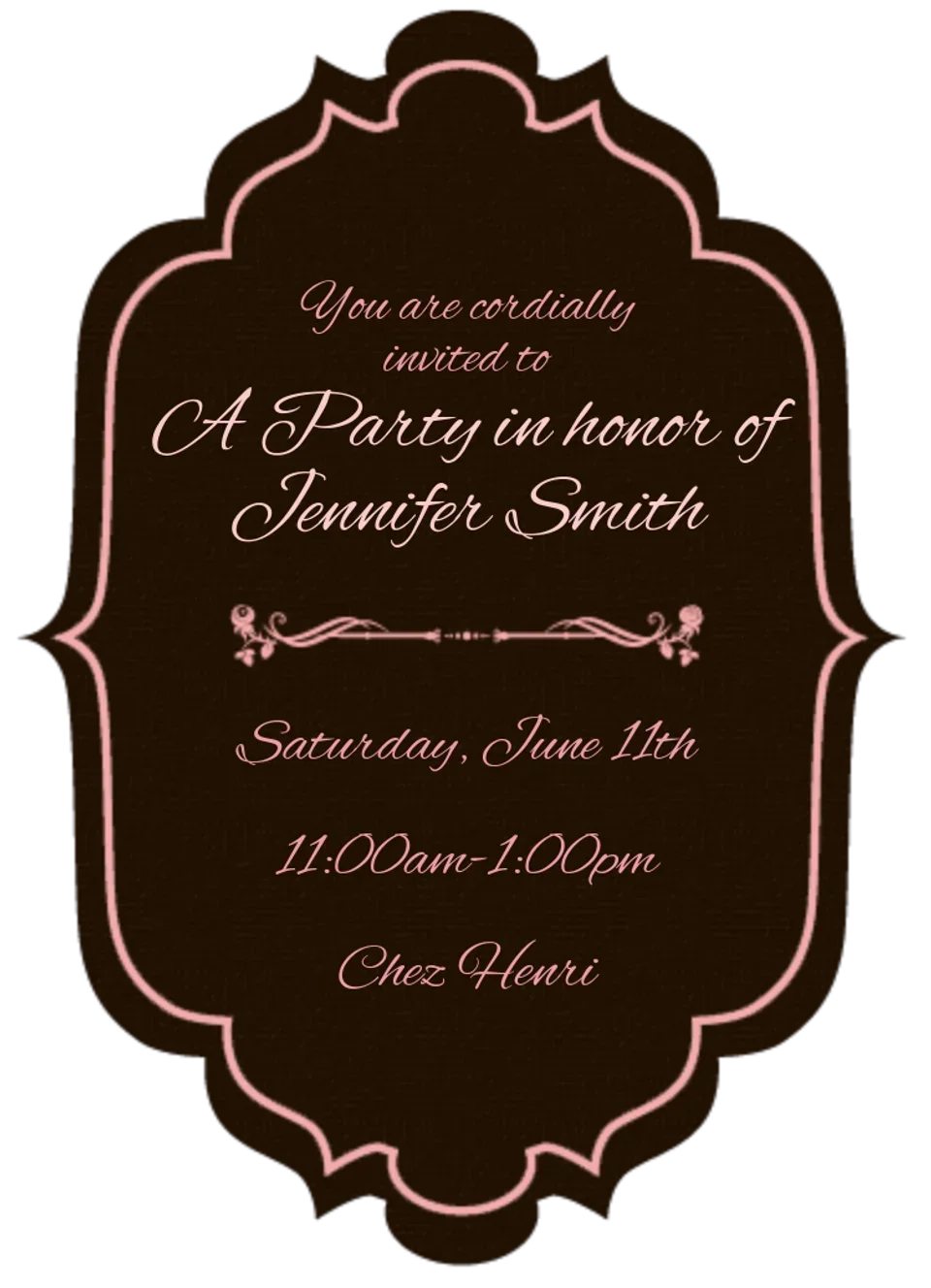 Fancy Die Cut card image