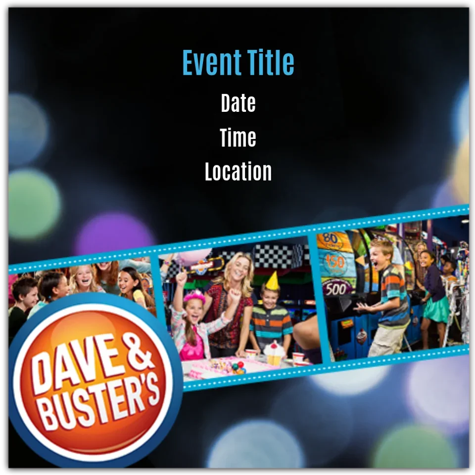 Dave & Buster's | Birthday Boy card image