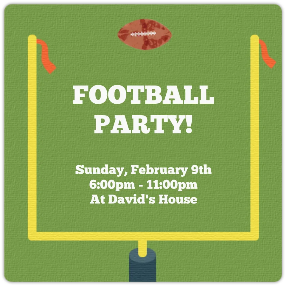 Football Uprights card image