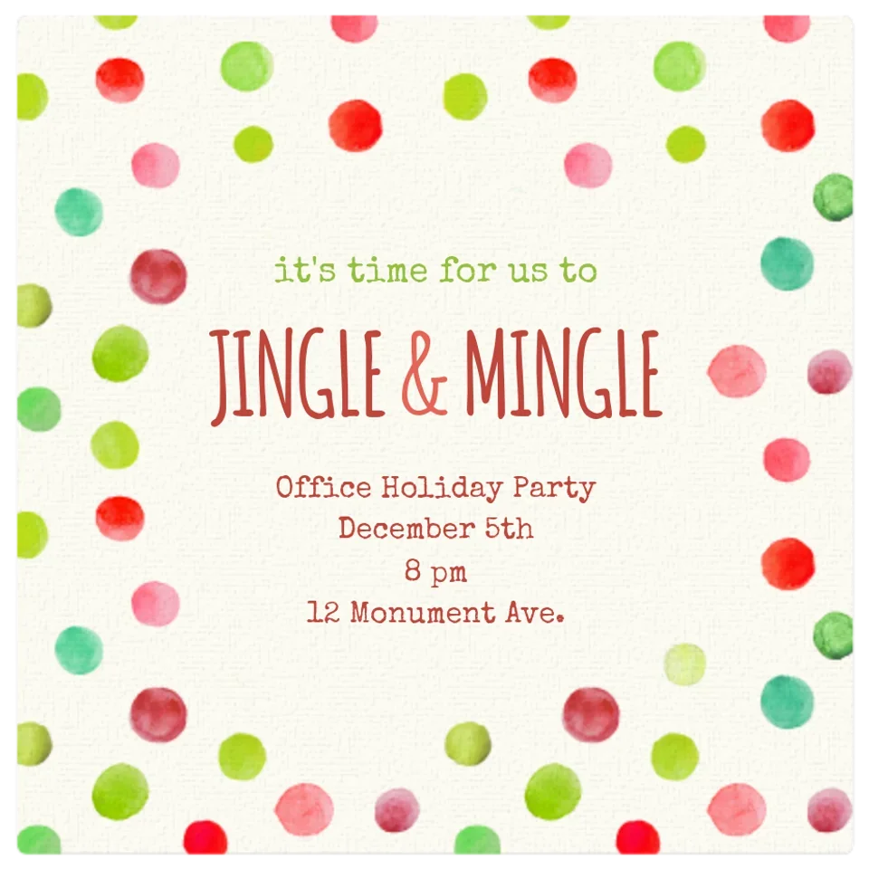 Christmas Dots card image