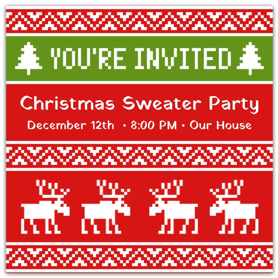 Holiday Sweater card image