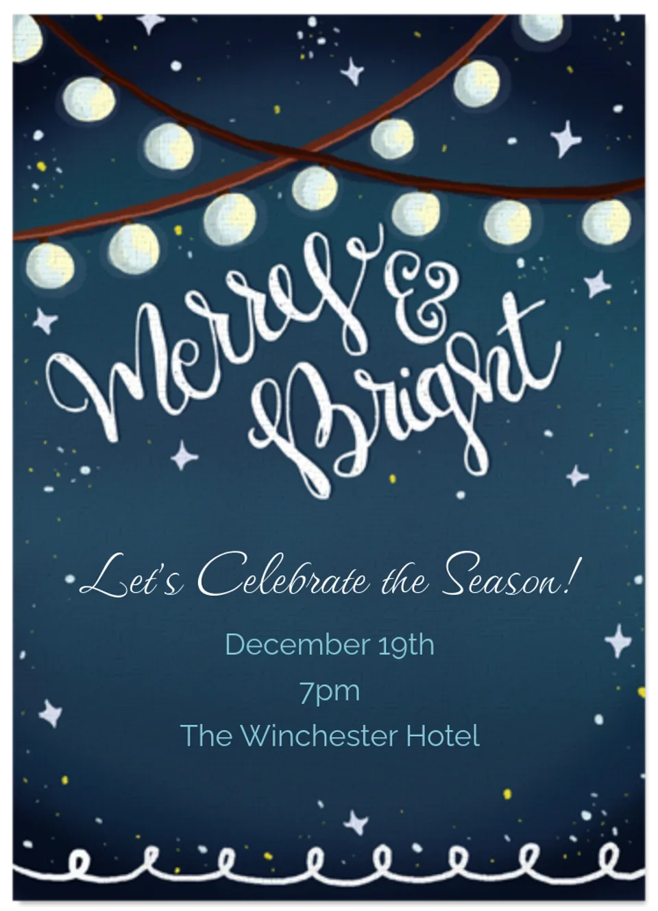 Merry & Bright card image