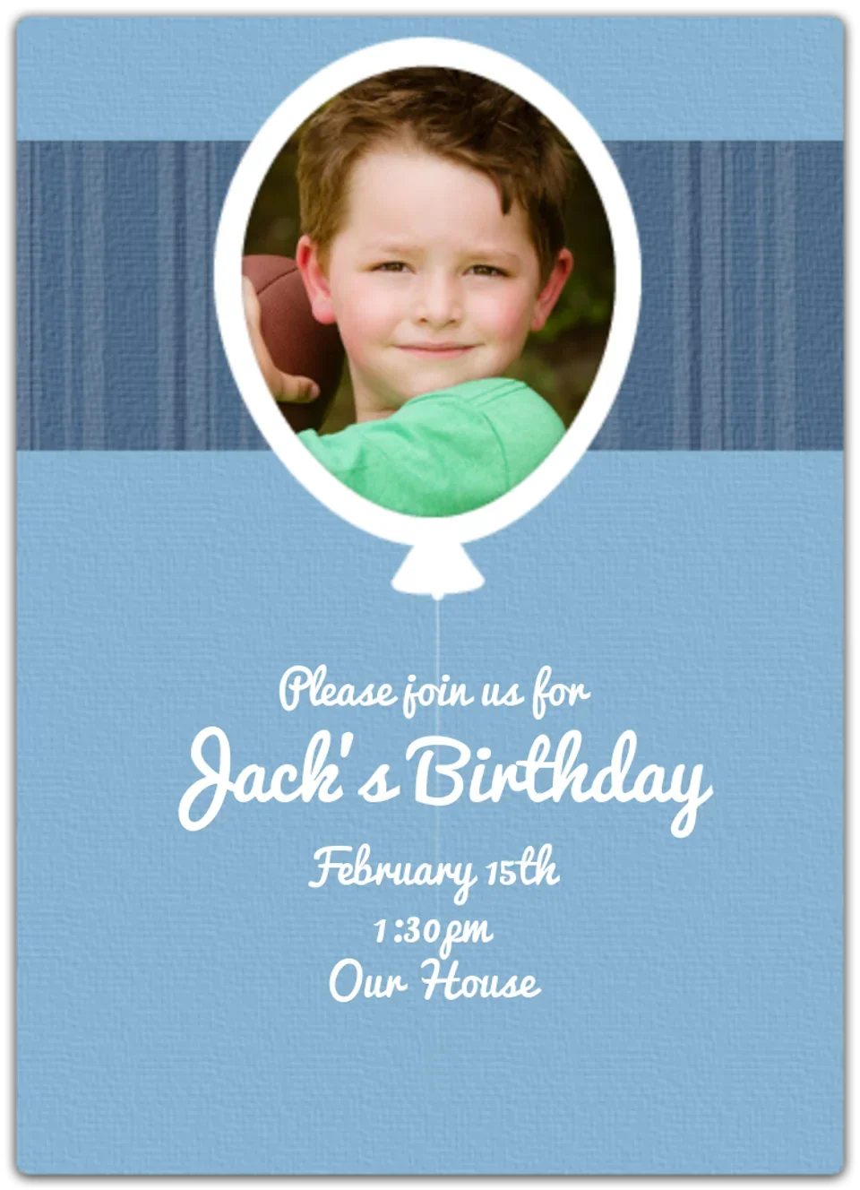 Birthday Balloon Frame card image