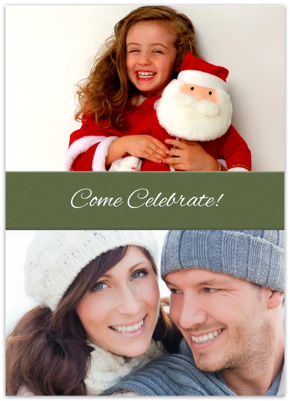 Christmas Double Photo card image