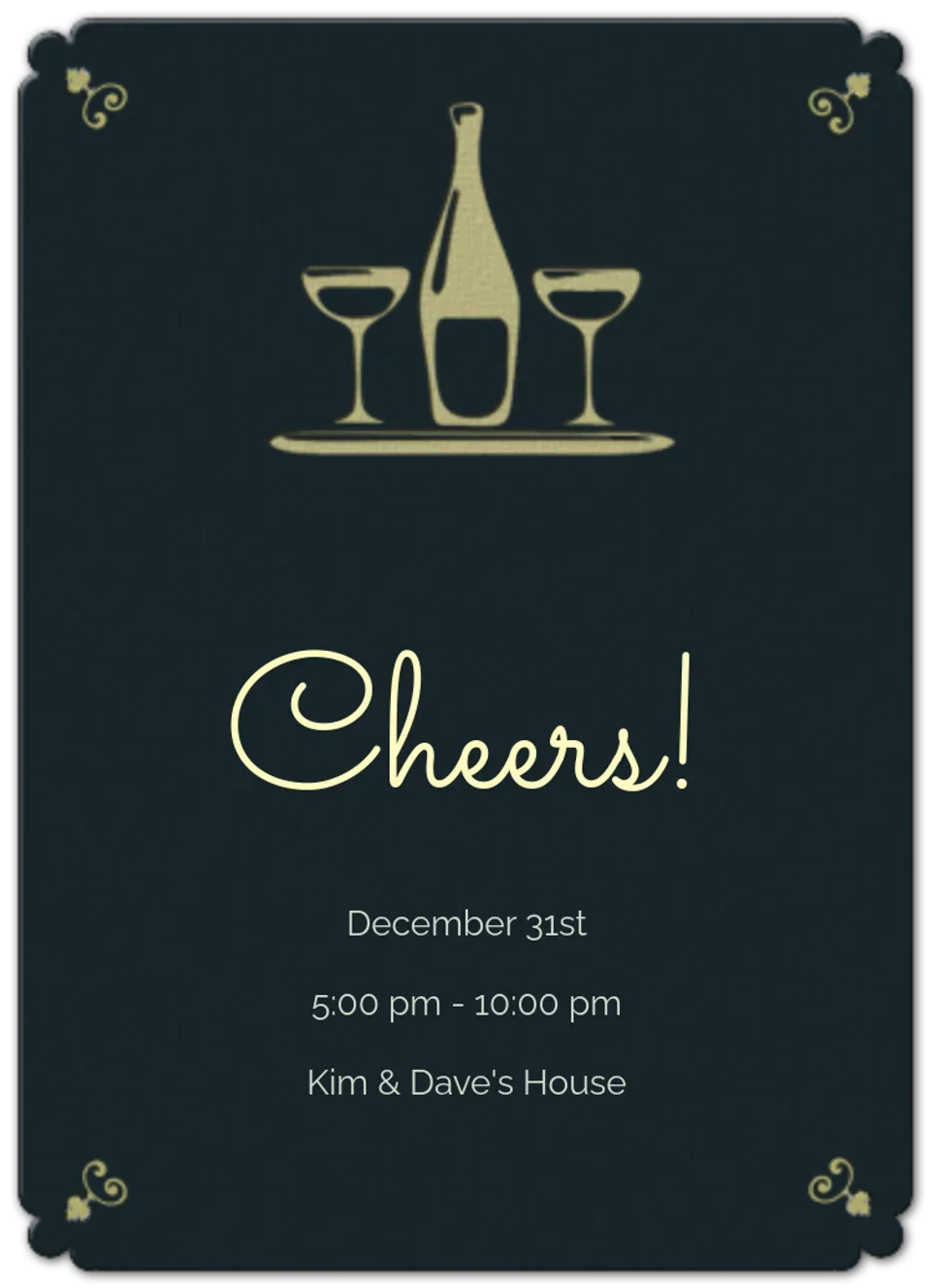 Champagne for Two card image