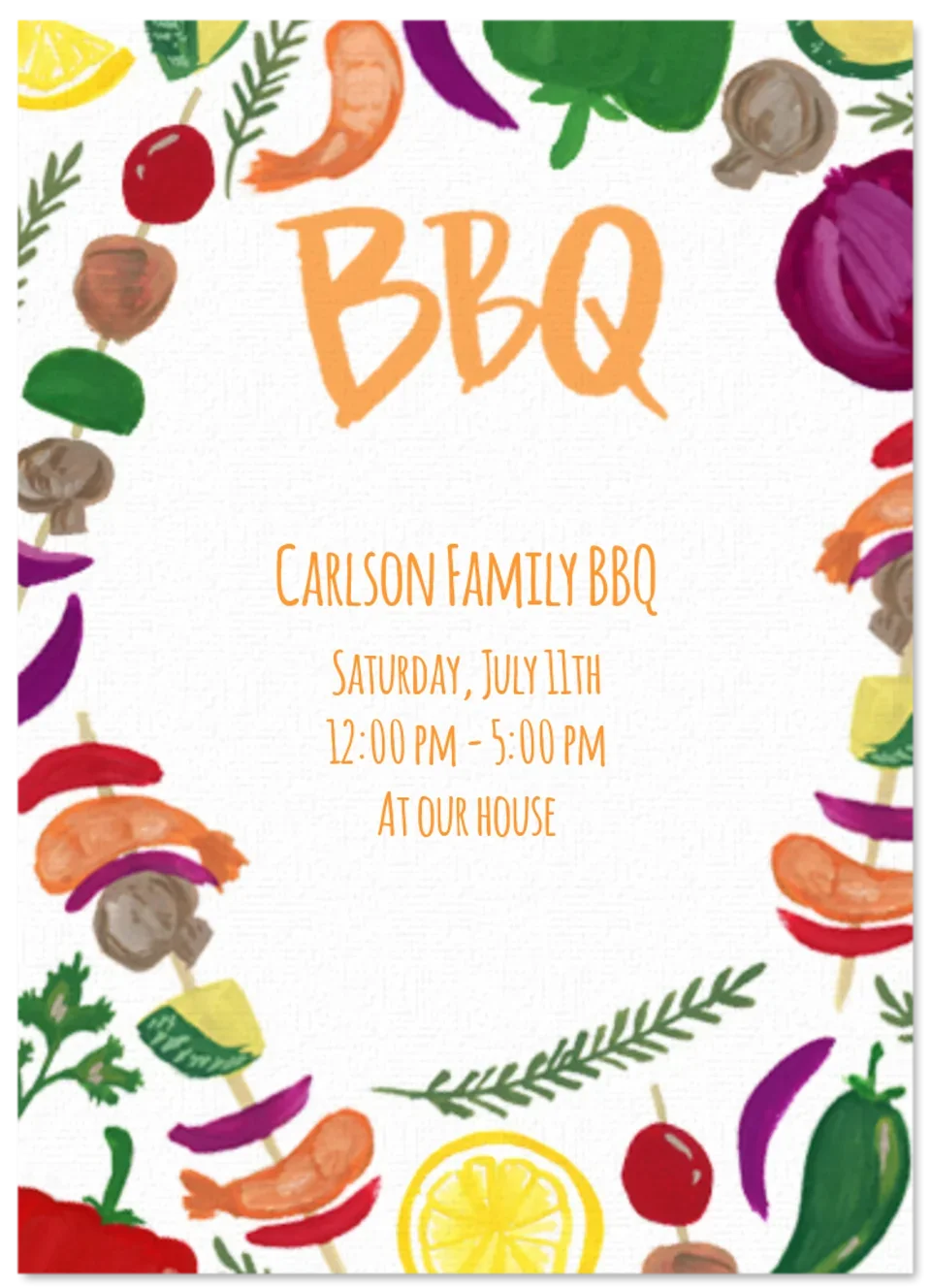 Summer Cookout card image