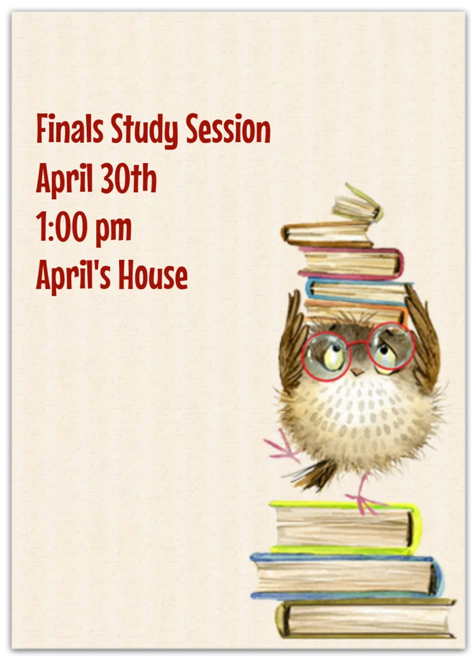 Study Time card image