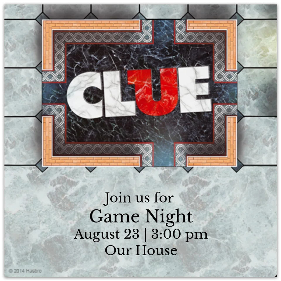Clue card image