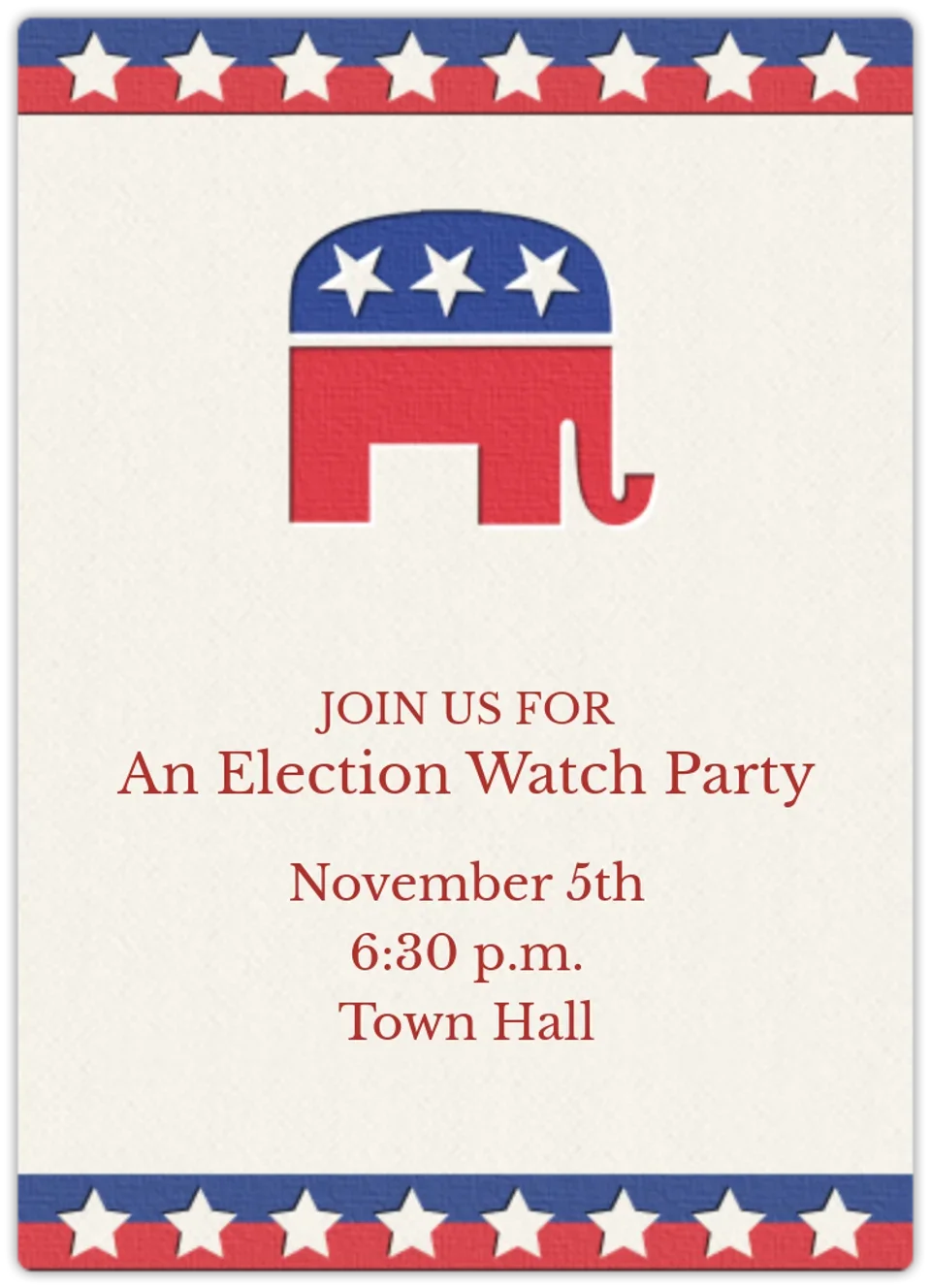 Republican card image