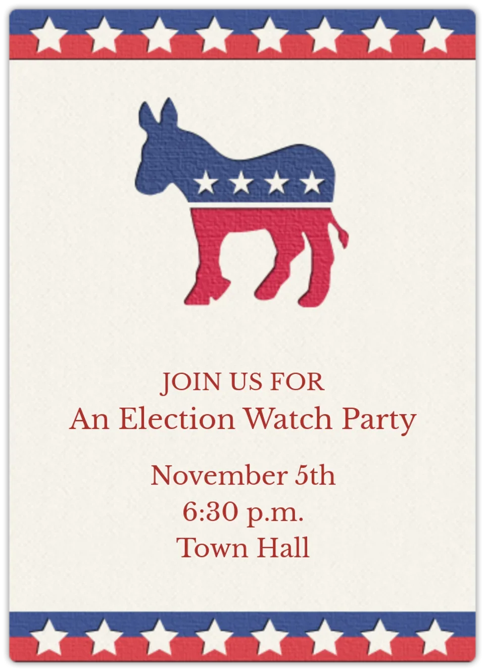 Democratic card image