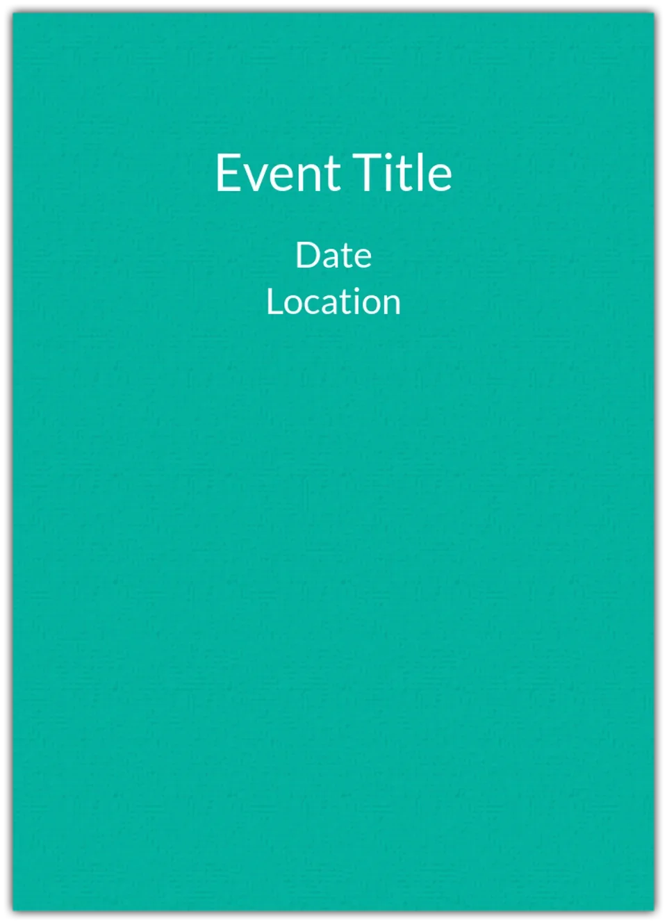 Turquoise card image