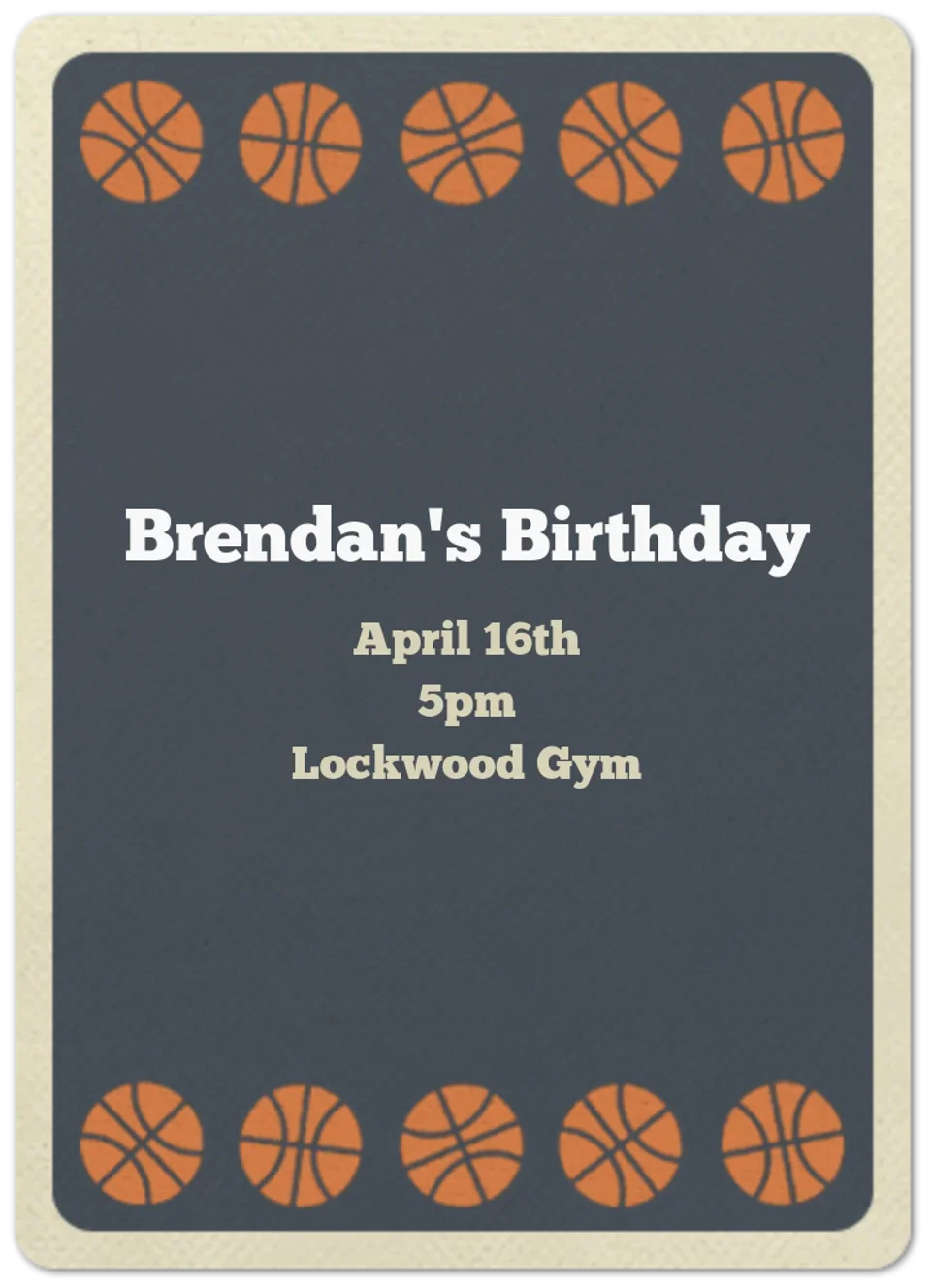 Basketball Border card image