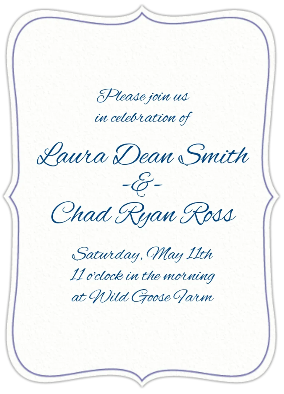 Formal Die Cut card image