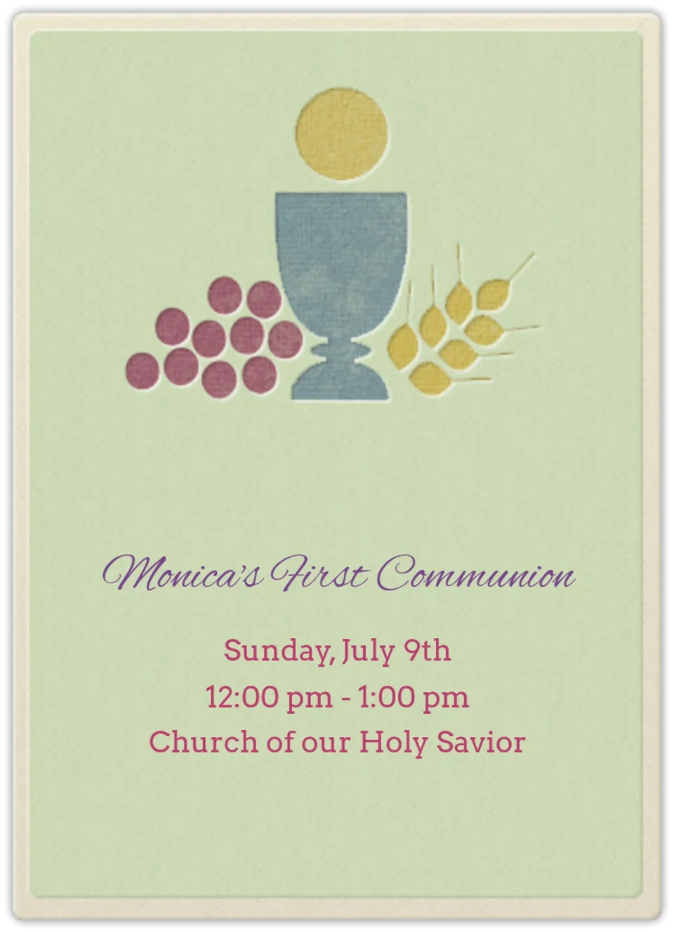 Eucharist card image