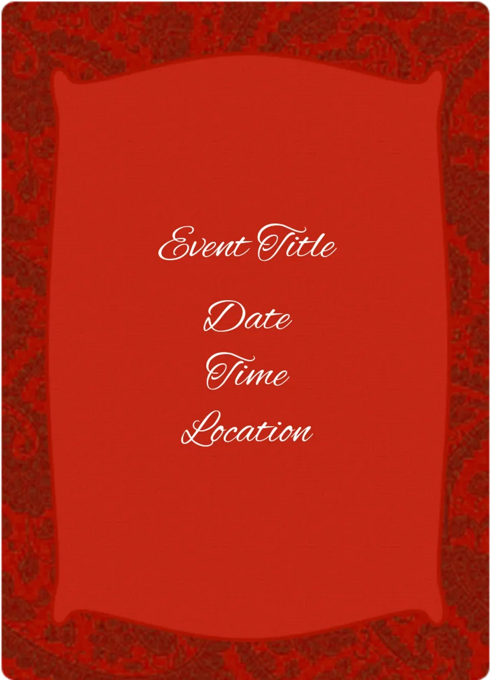 Red Flower Border card image