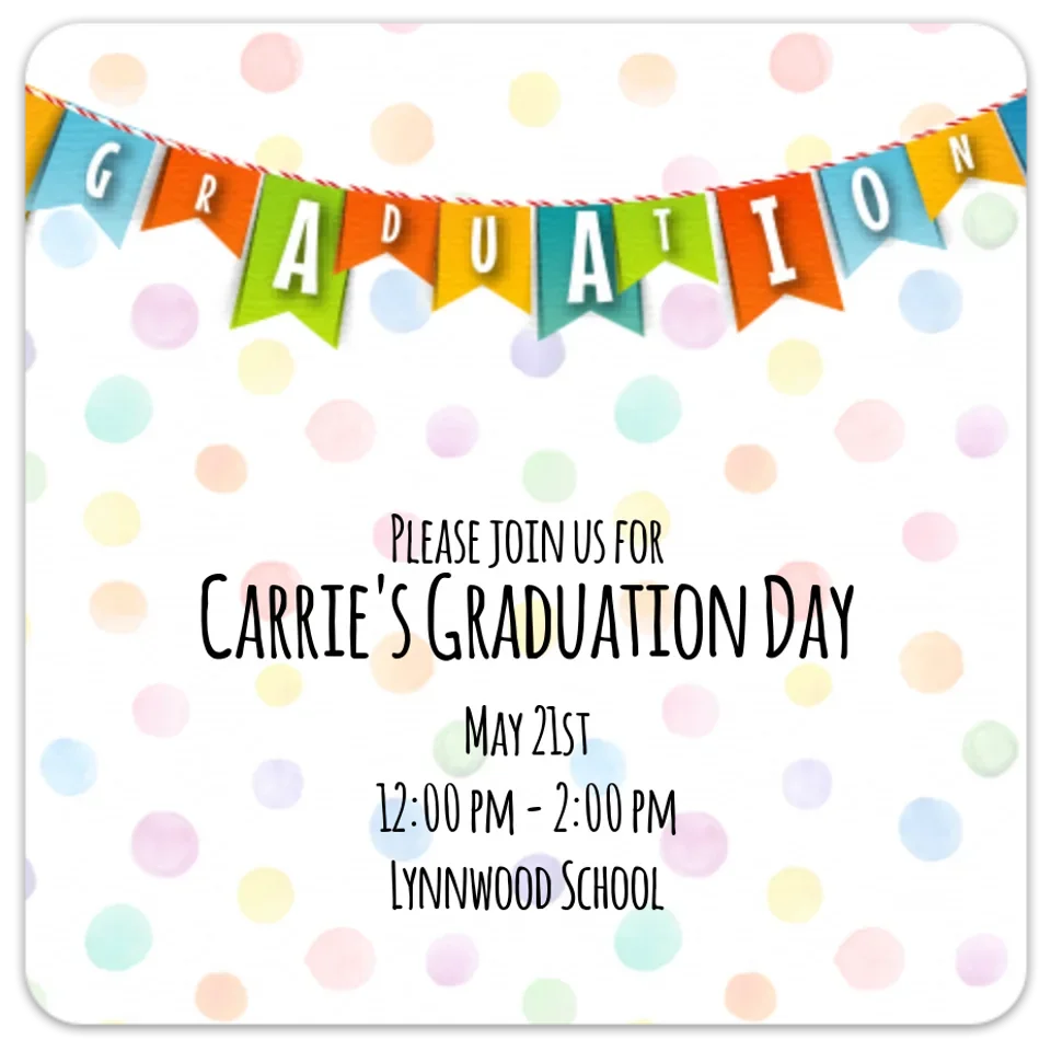 Colorful Graduation Banner card image