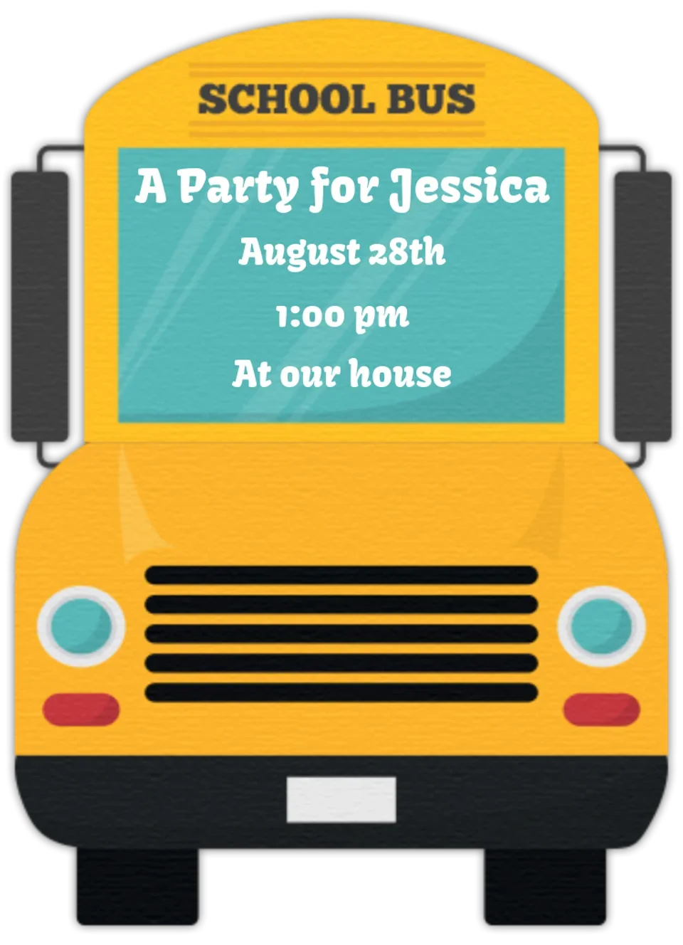 Yellow School Bus card image