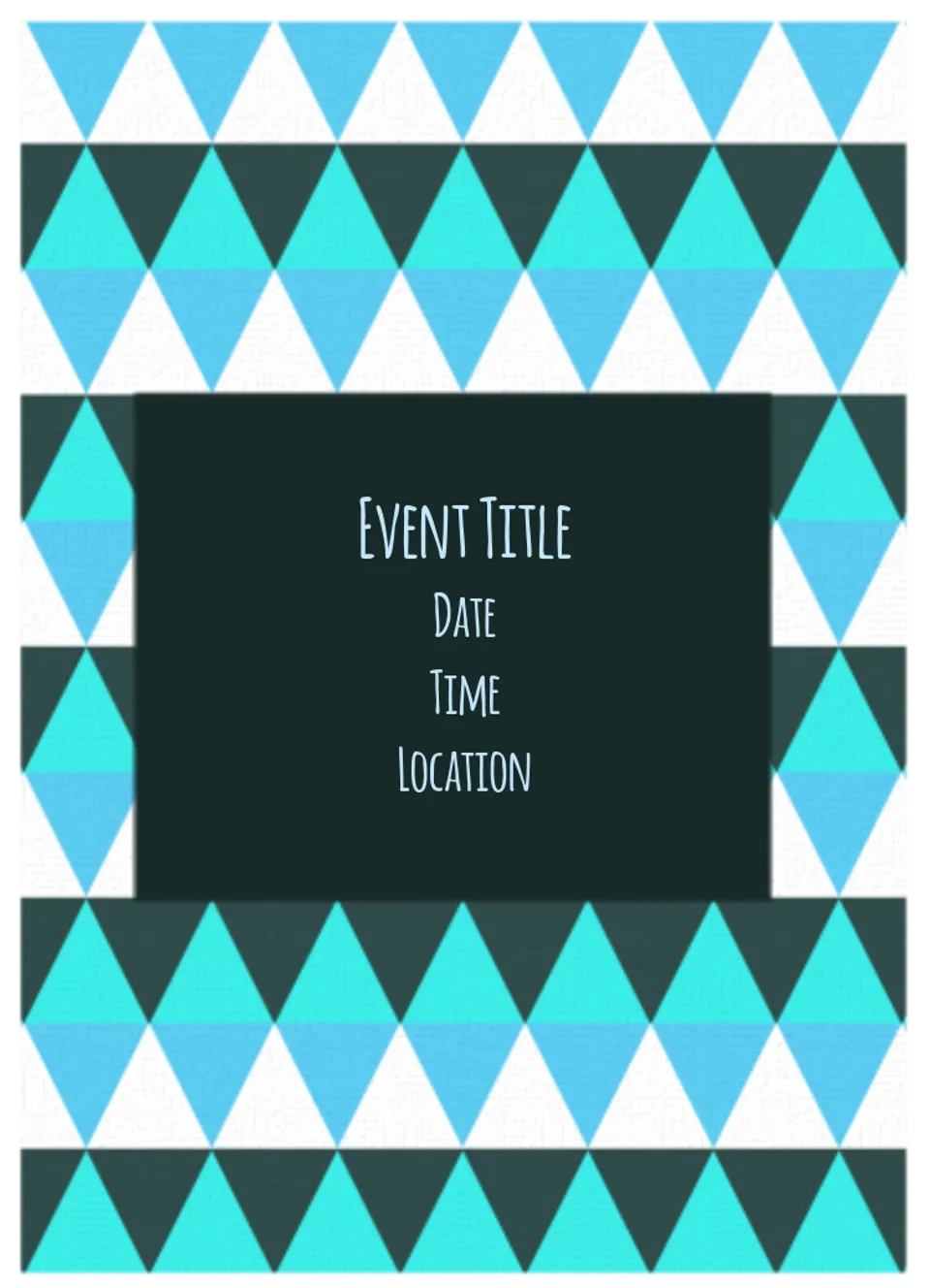 Blue Geometric card image