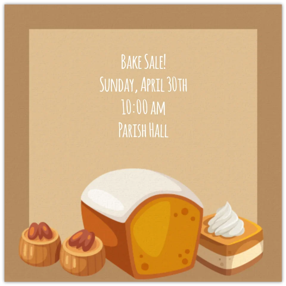 Bake Sale card image