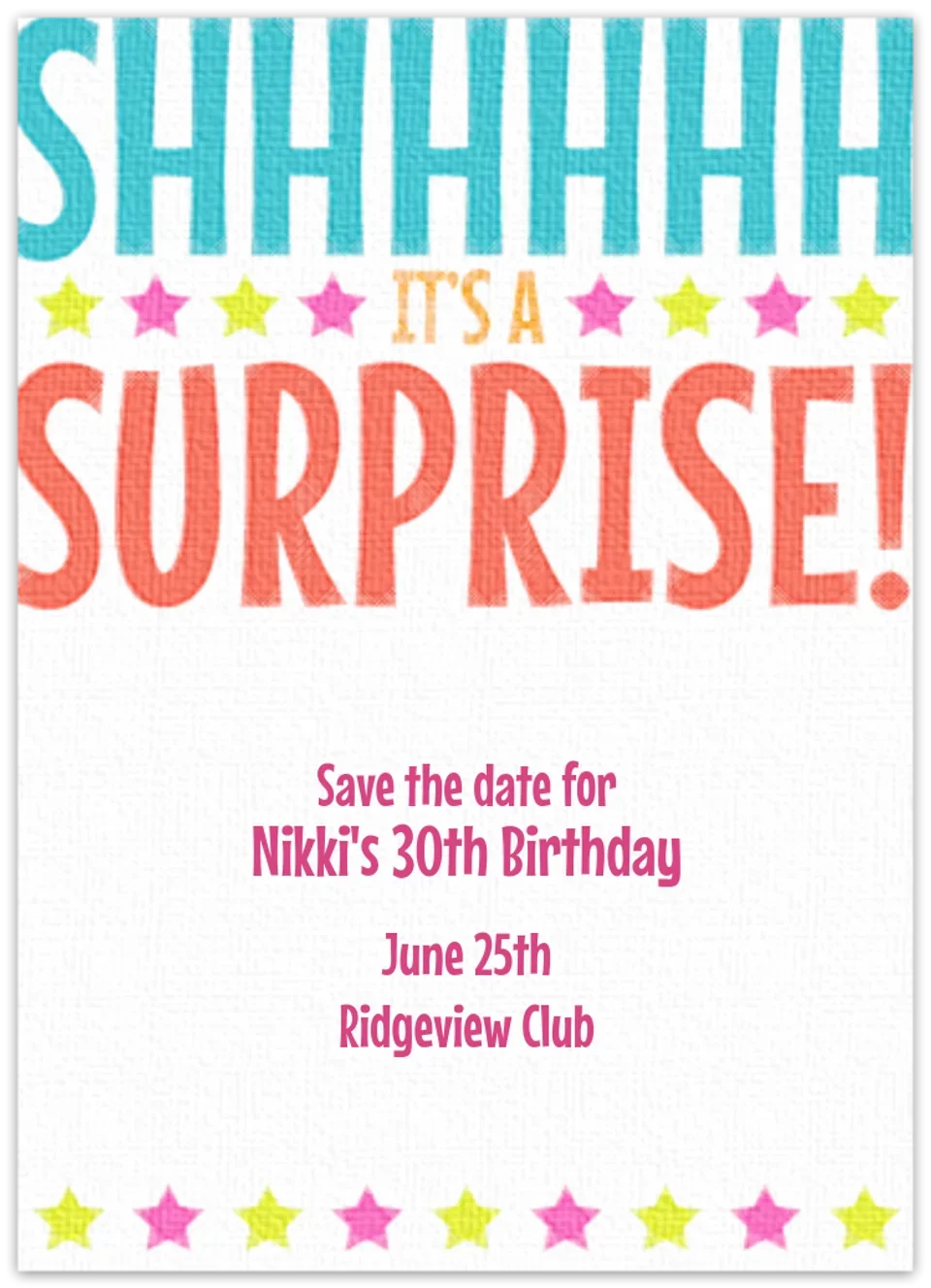 Save the Date Surprise card image