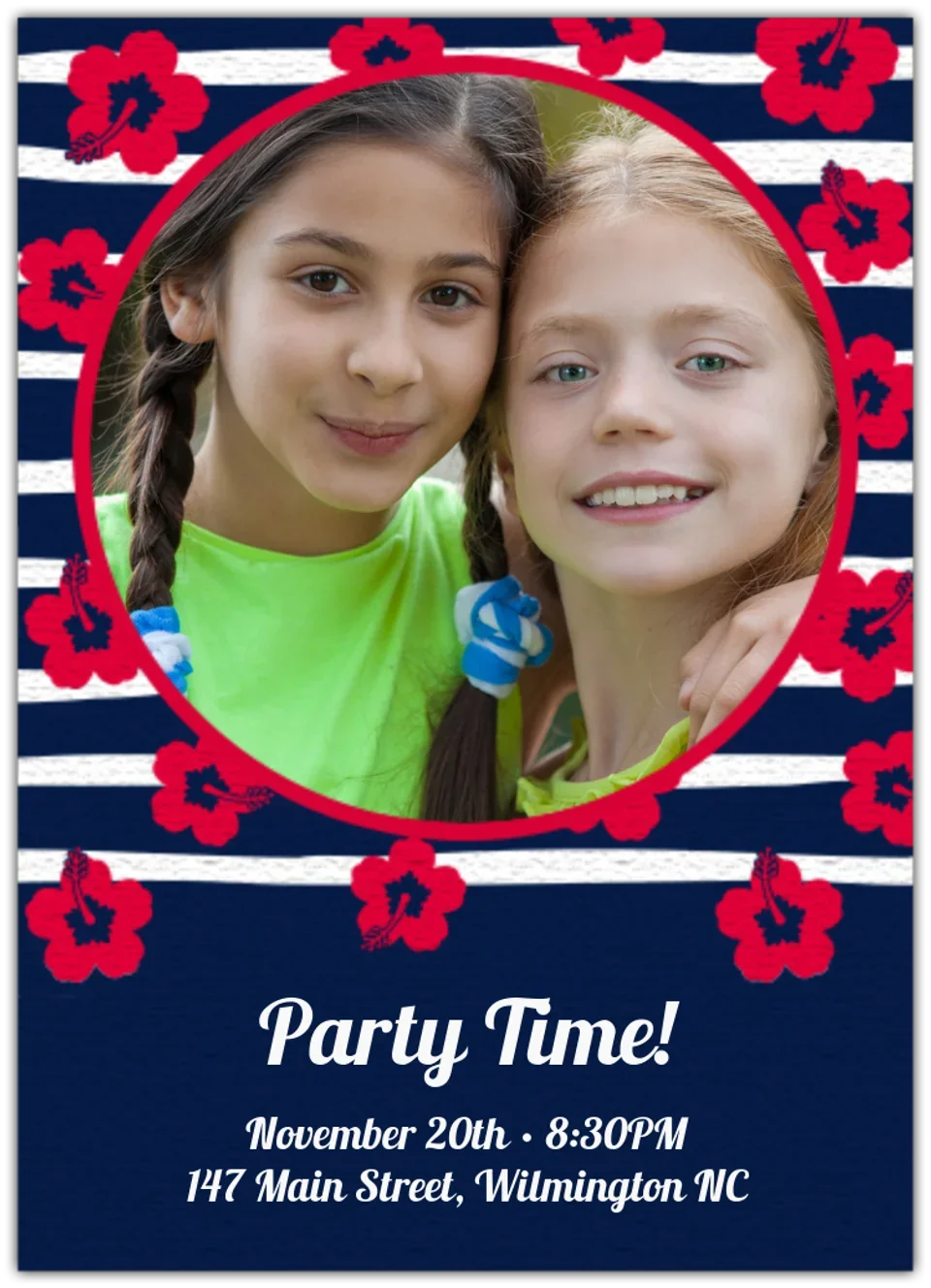 Floral Photo card image