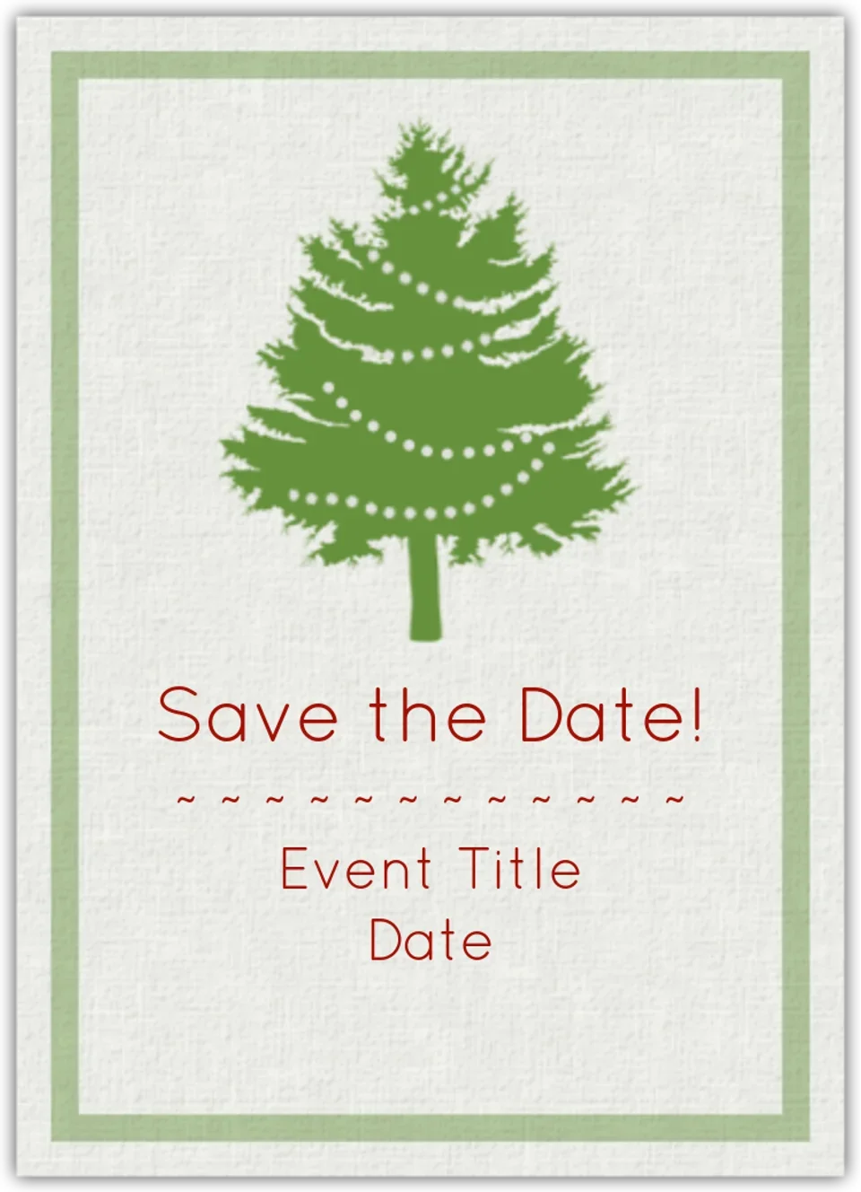 Christmas Save the Date  card image
