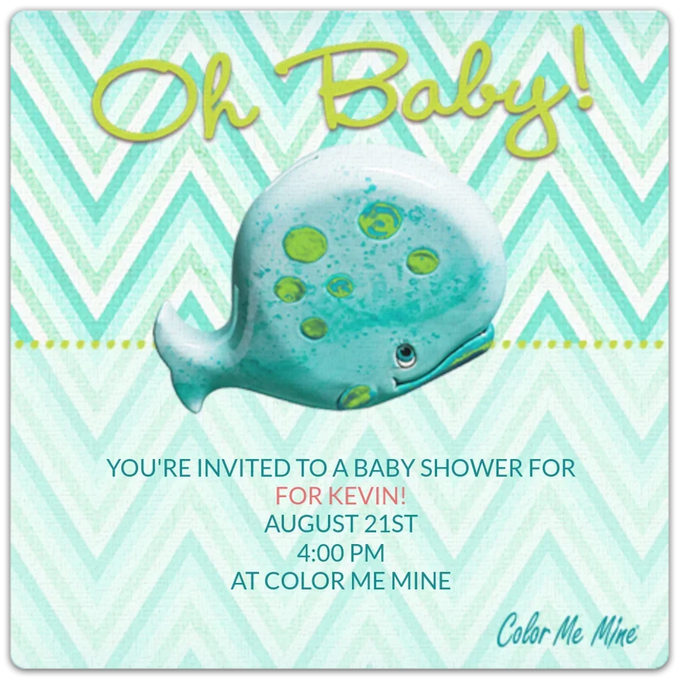 Color Me Mine | Baby Shower card image