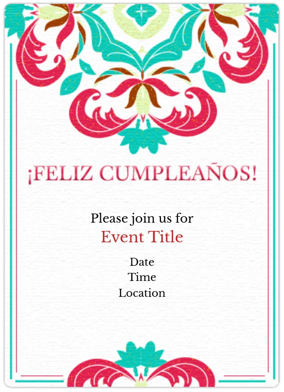 Feliz Cumpleanos card image