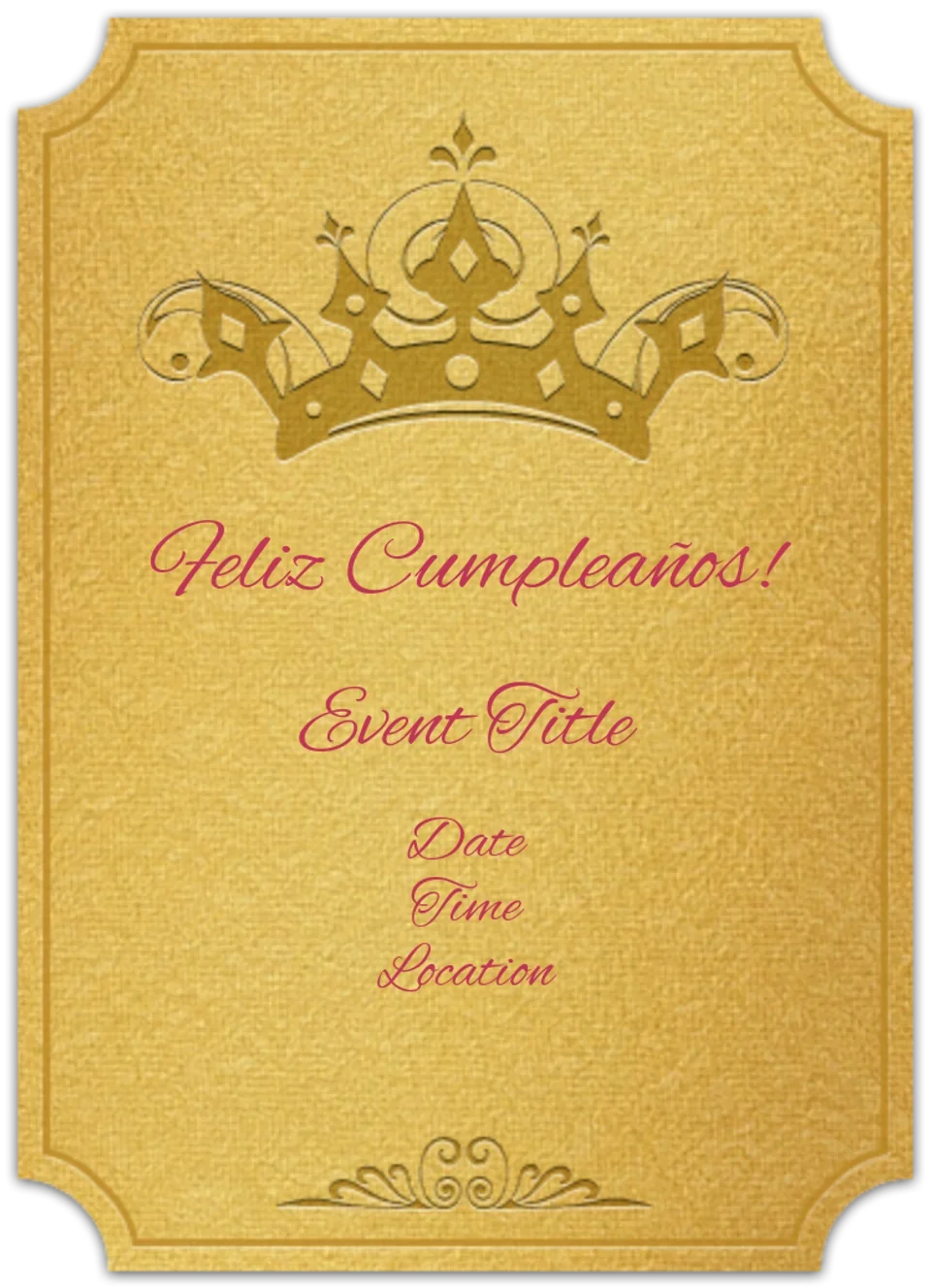 Princess Birthday Crown  card image
