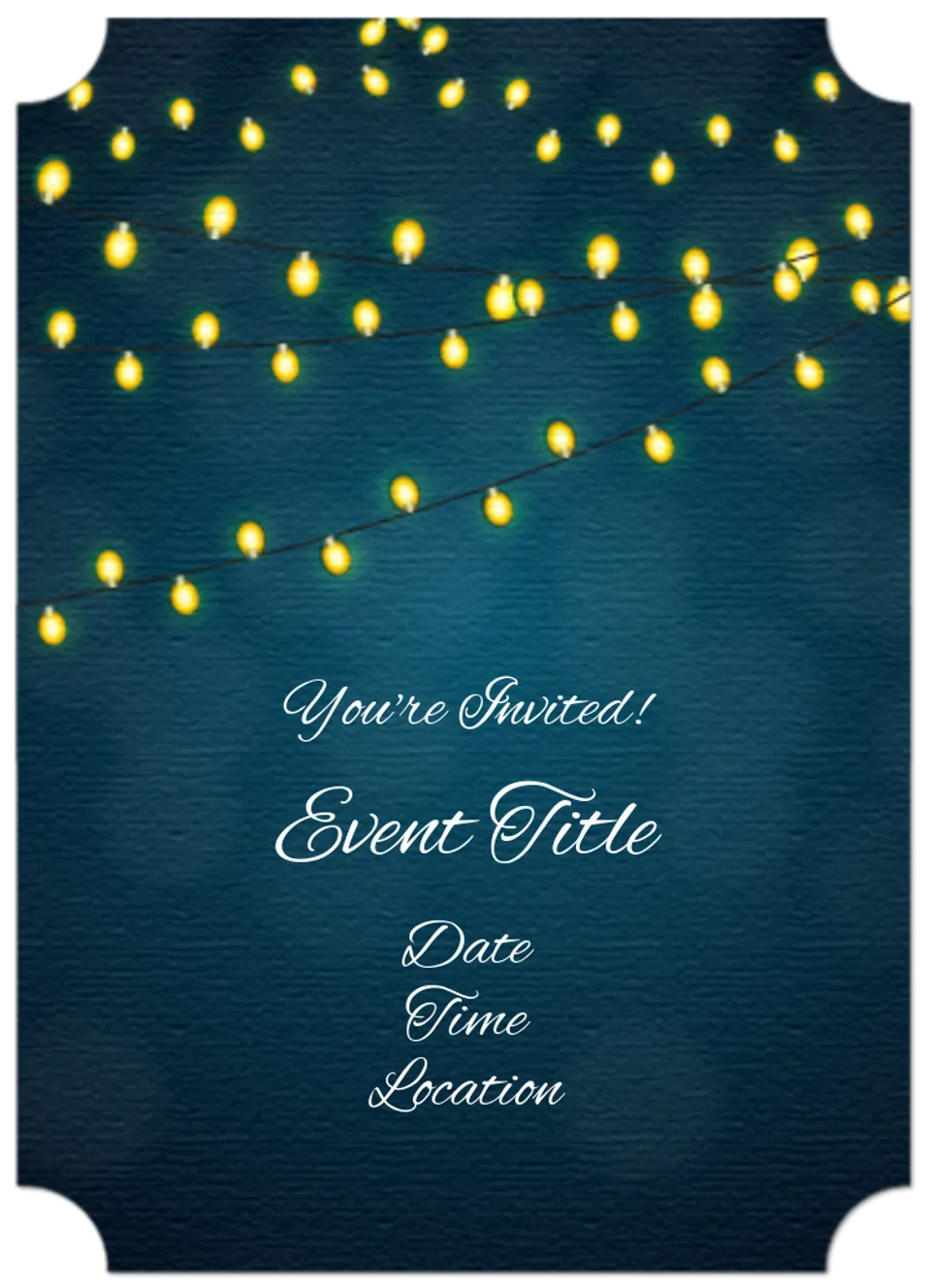 Evening Celebration Spanish card image