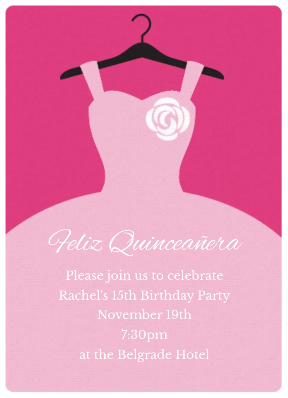 Quinceañera card image