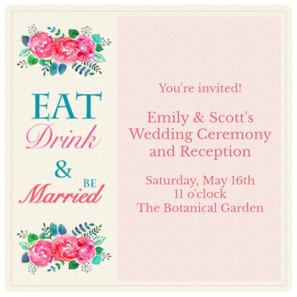 Eat, Drink & Be Married card image