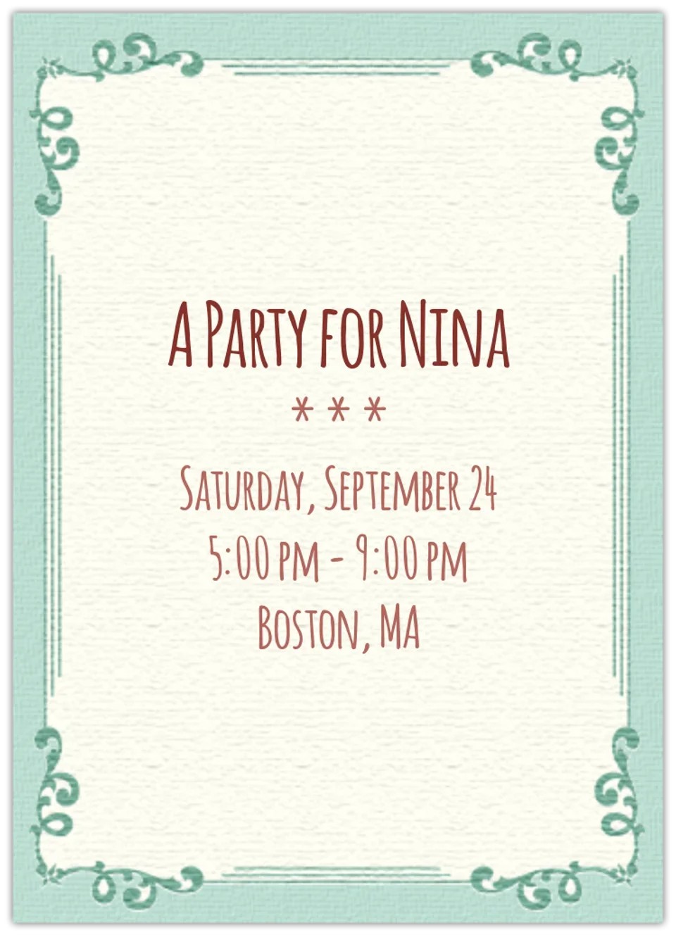 Classic Border card image