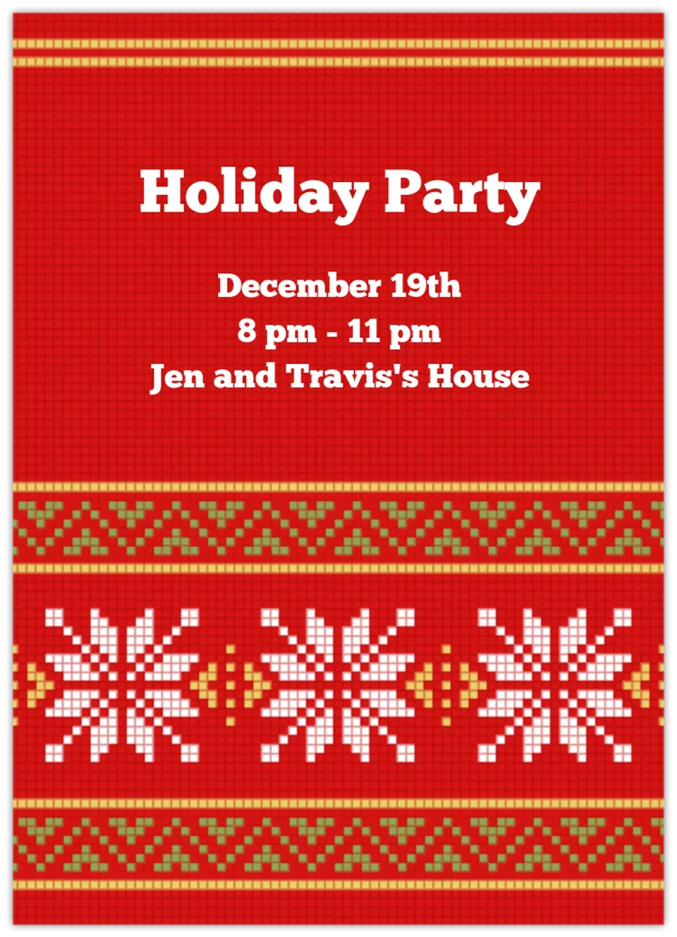 Red Sweater card image