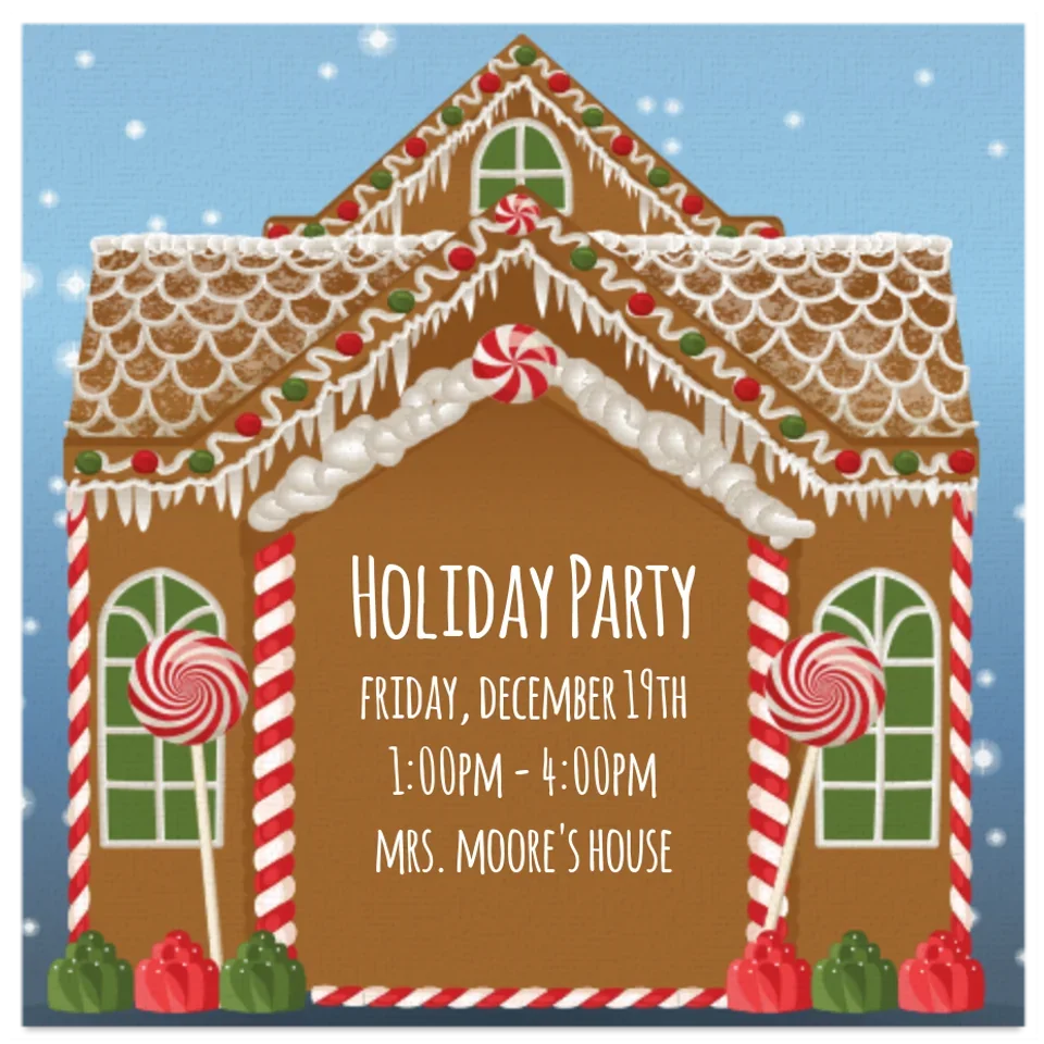 Candy Gingerbread House card image