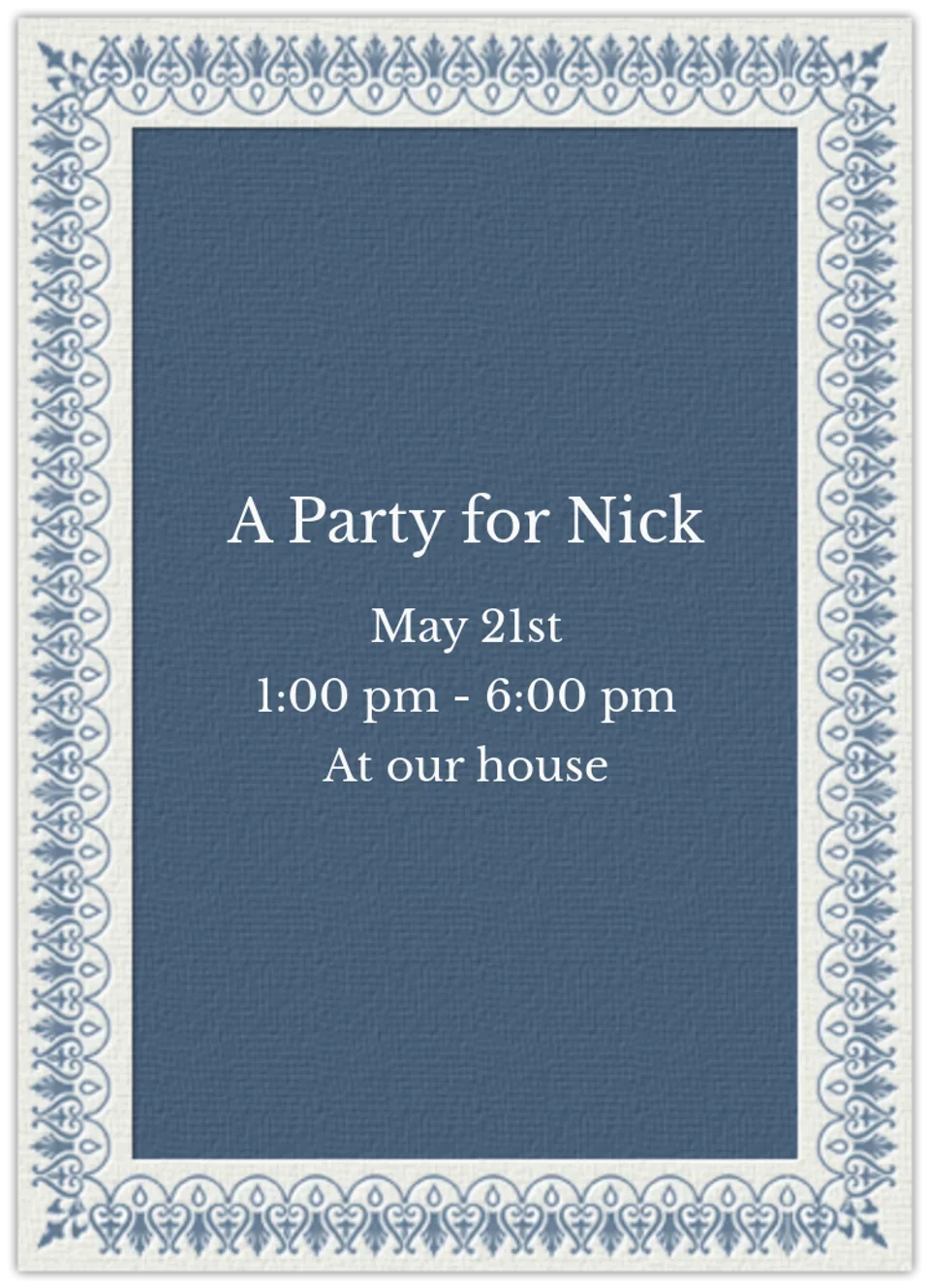 Formal Graduation card image