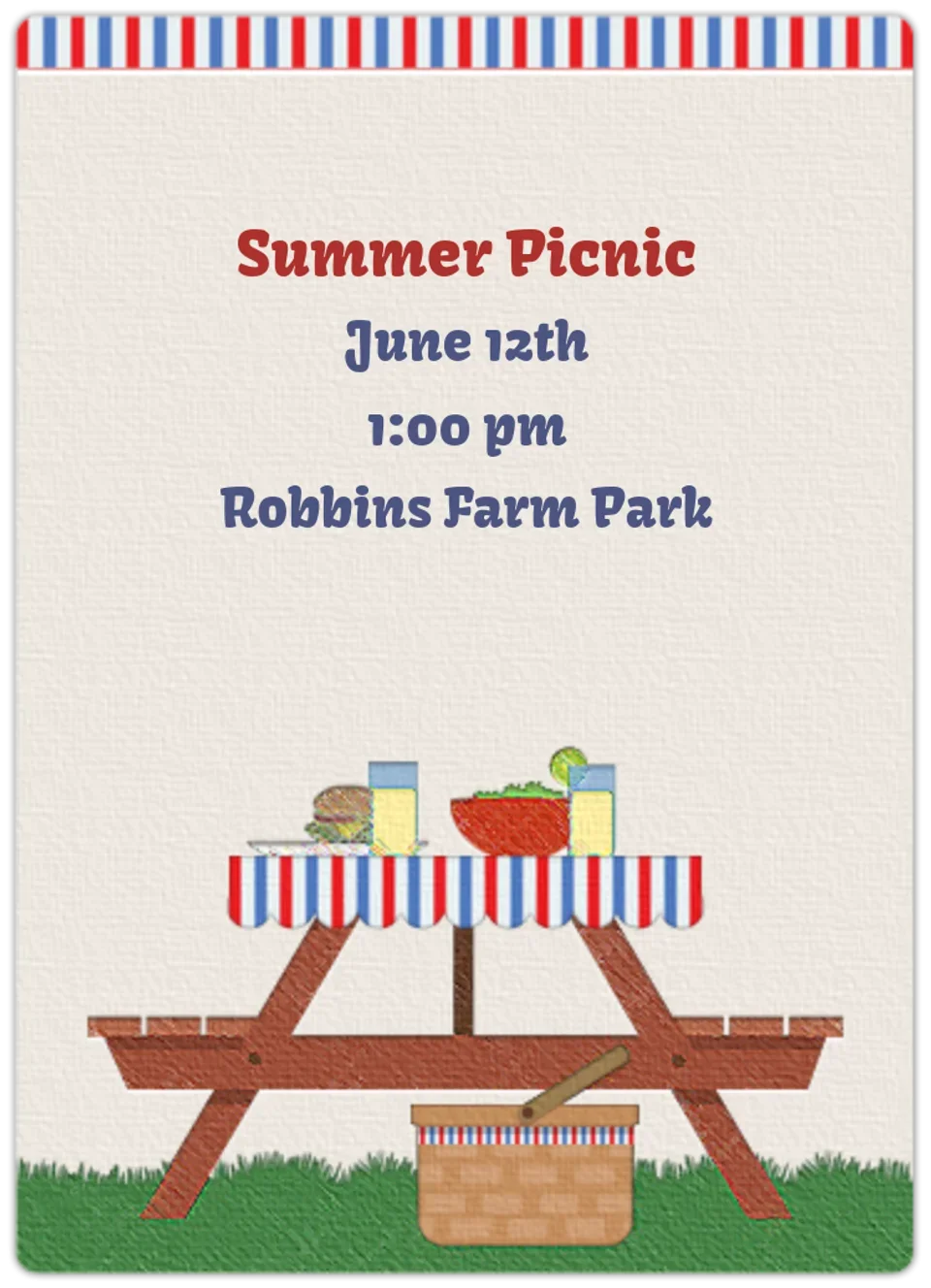 Patriotic Picnic card image