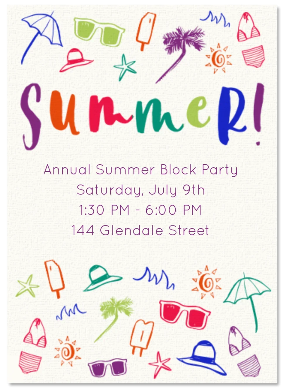 Summer Celebration card image