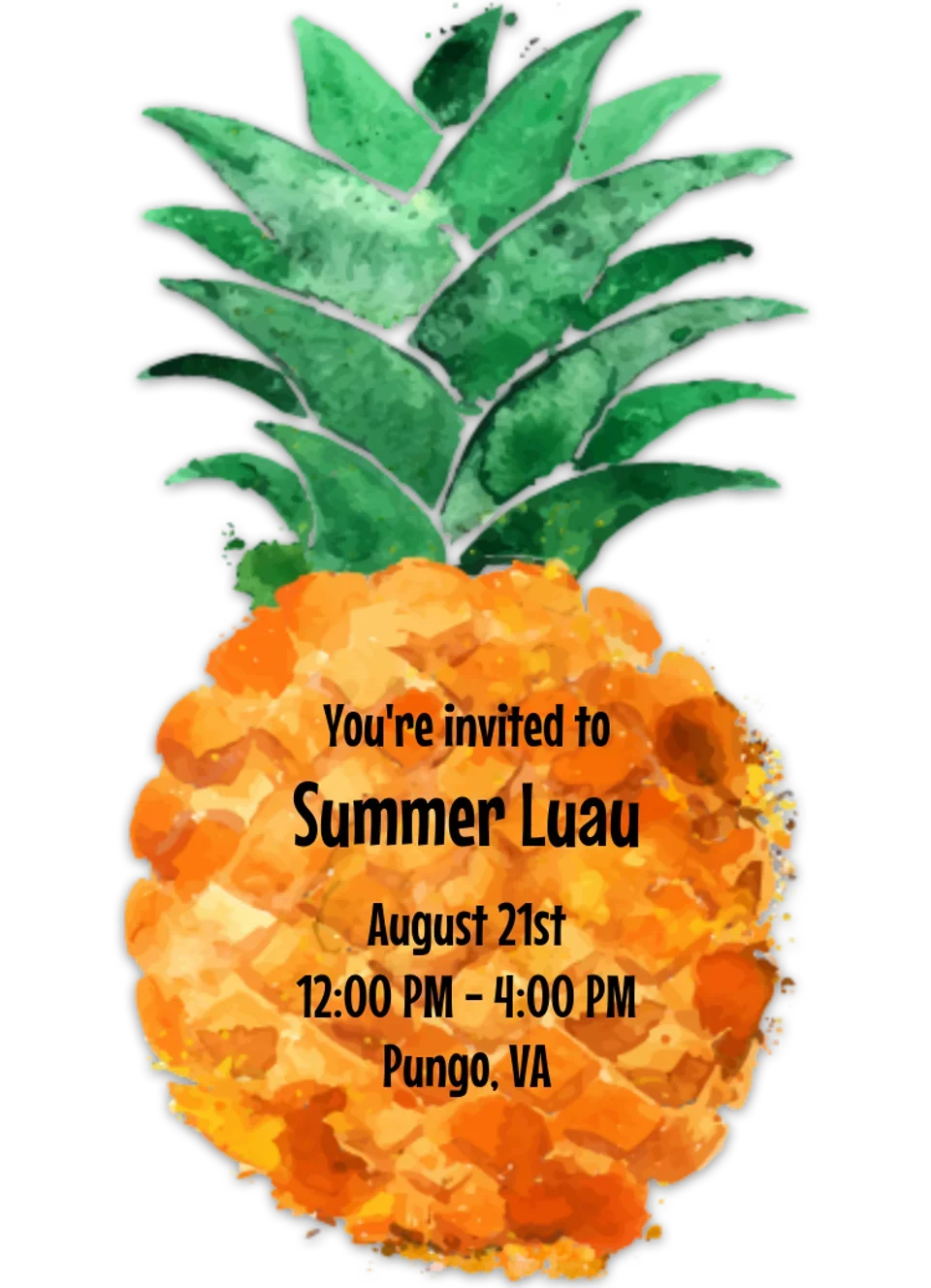 Pineapple Diecut card image