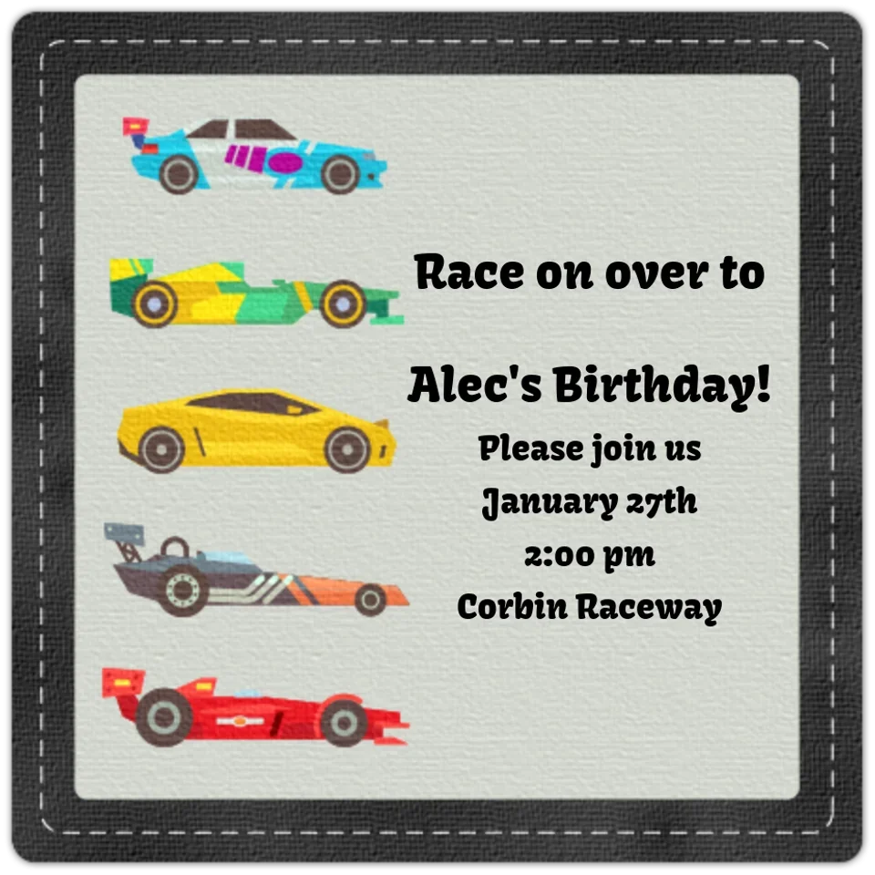 Race Cars card image