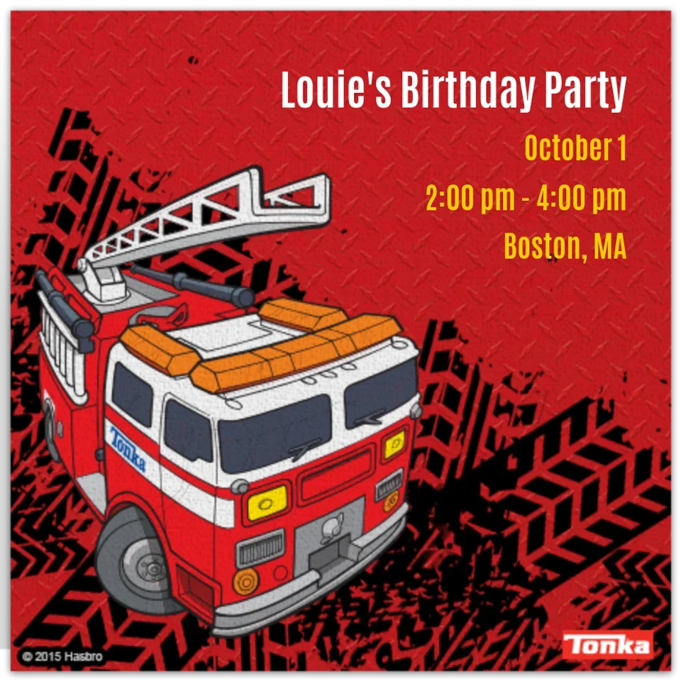 Tonka Fire Truck card image