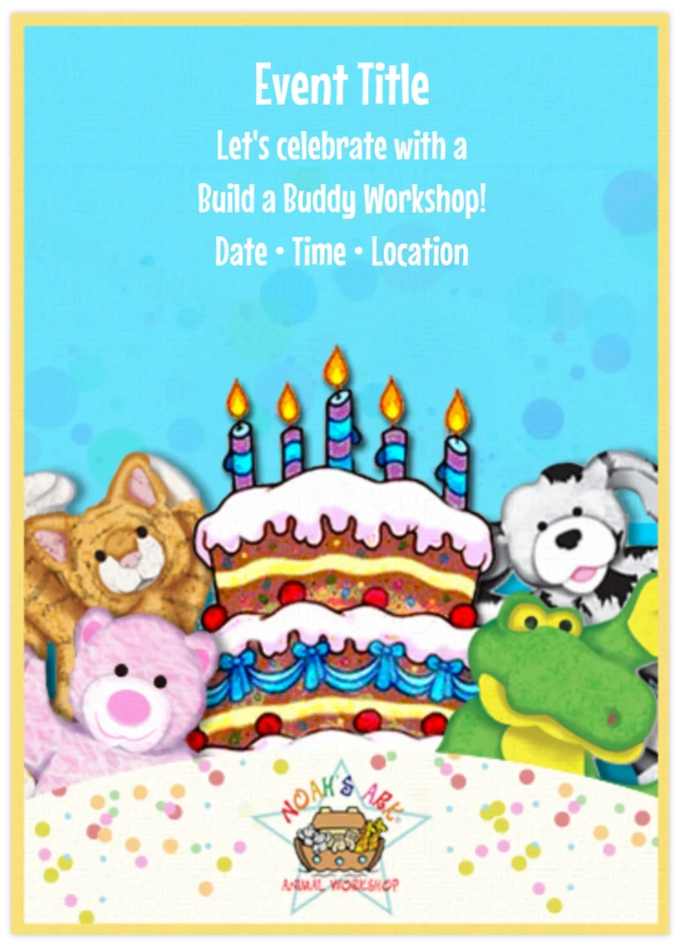 Noah's Ark Birthday card image