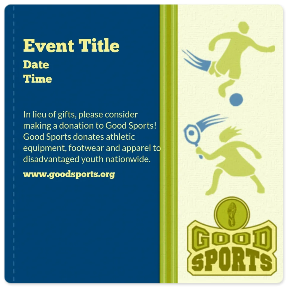 Good Sports | Birthday Blue card image