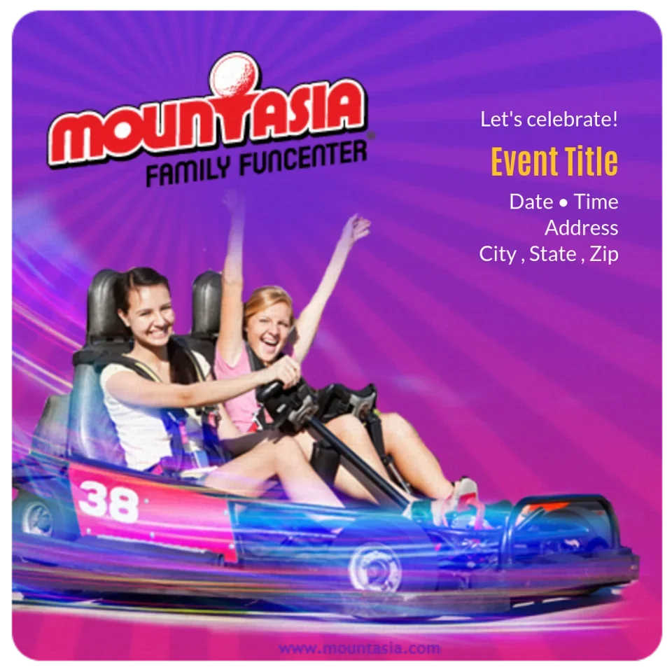Mountasia | Girl Birthday card image