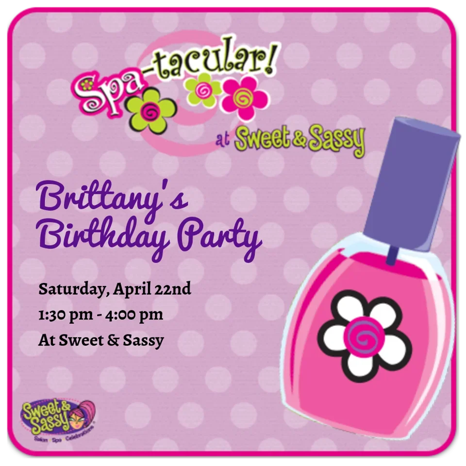 Sweet & Sassy | Spa card image