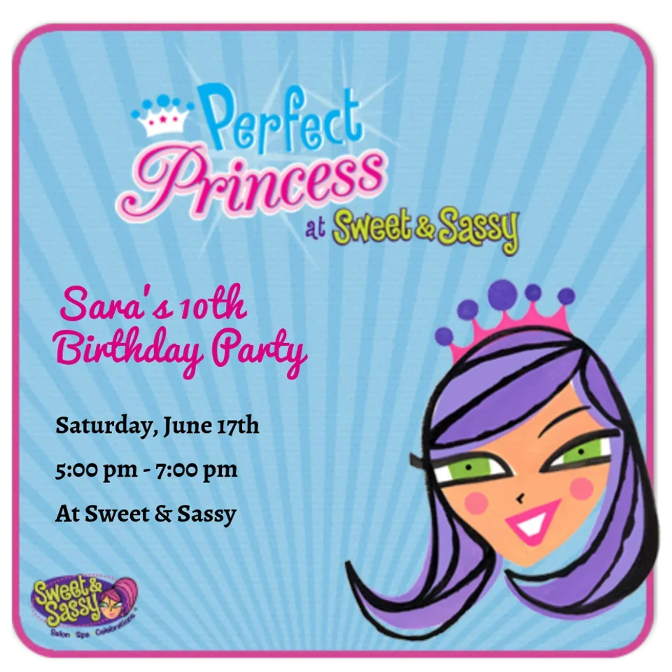 Sweet & Sassy | Princess card image