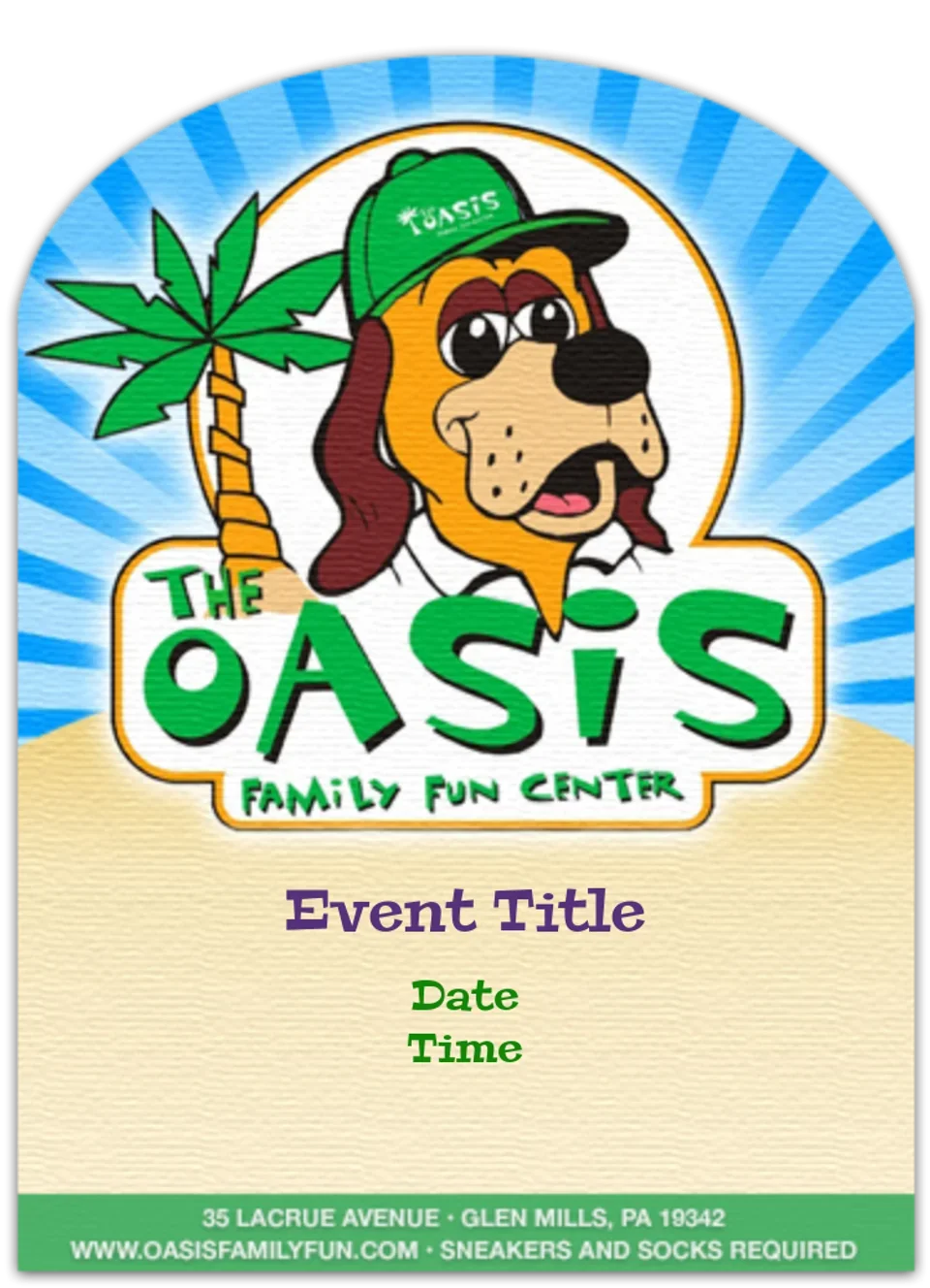 Oasis Family Fun Birthday card image