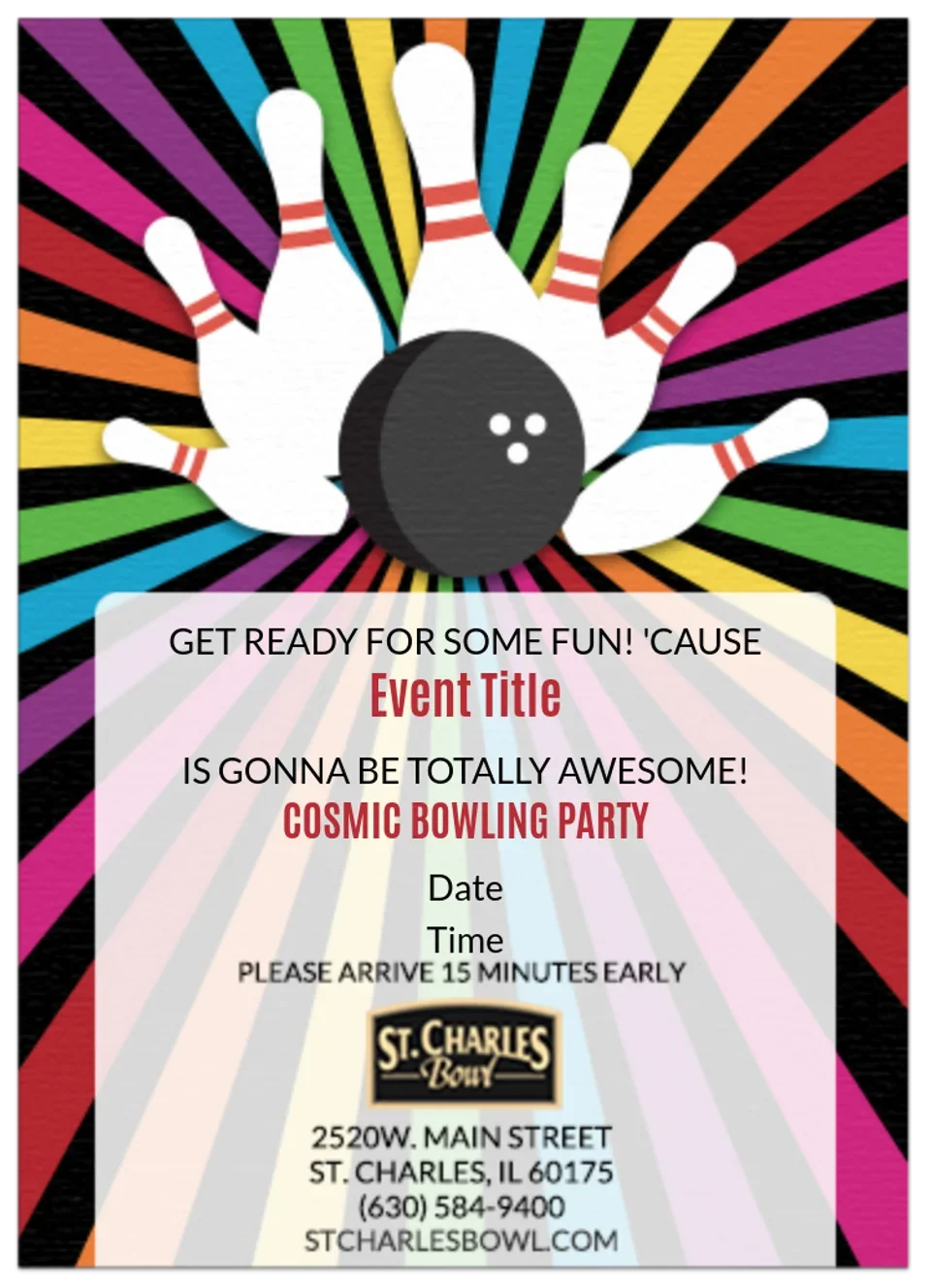 St. Charles Bowl | Cosmic Bowling card image