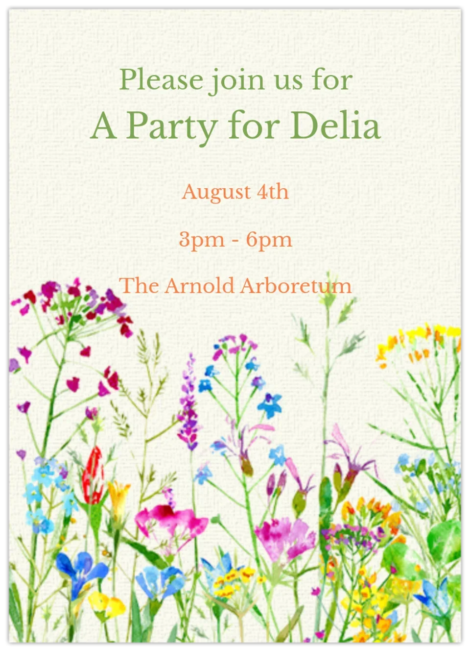 Flower Field card image